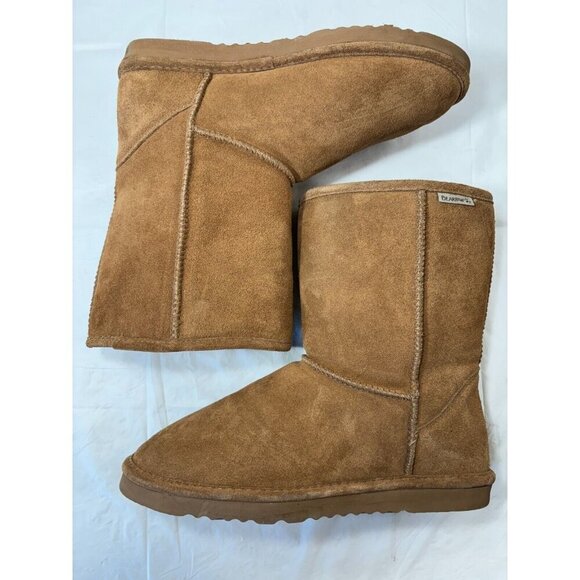 BearPaw Emma Short Suede Boots Hickory Size 11 - Picture 7 of 14